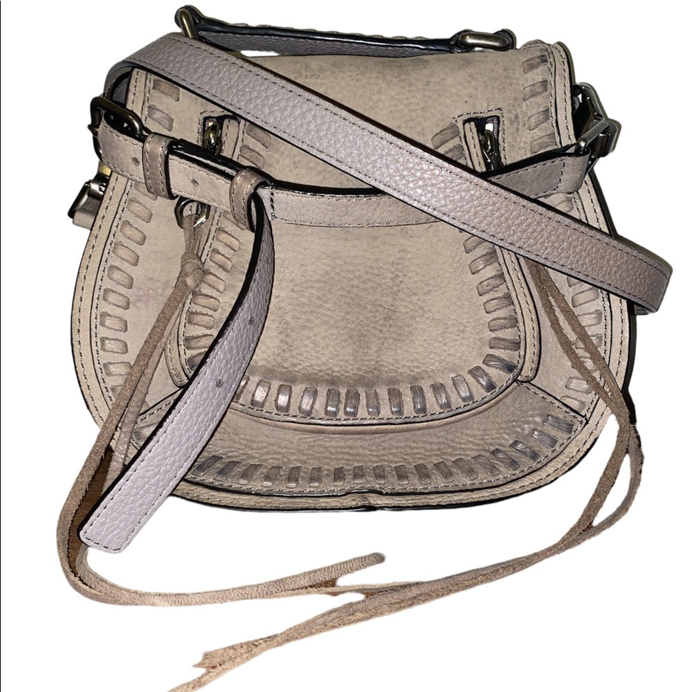 Rebecca minkoff grey suede purse